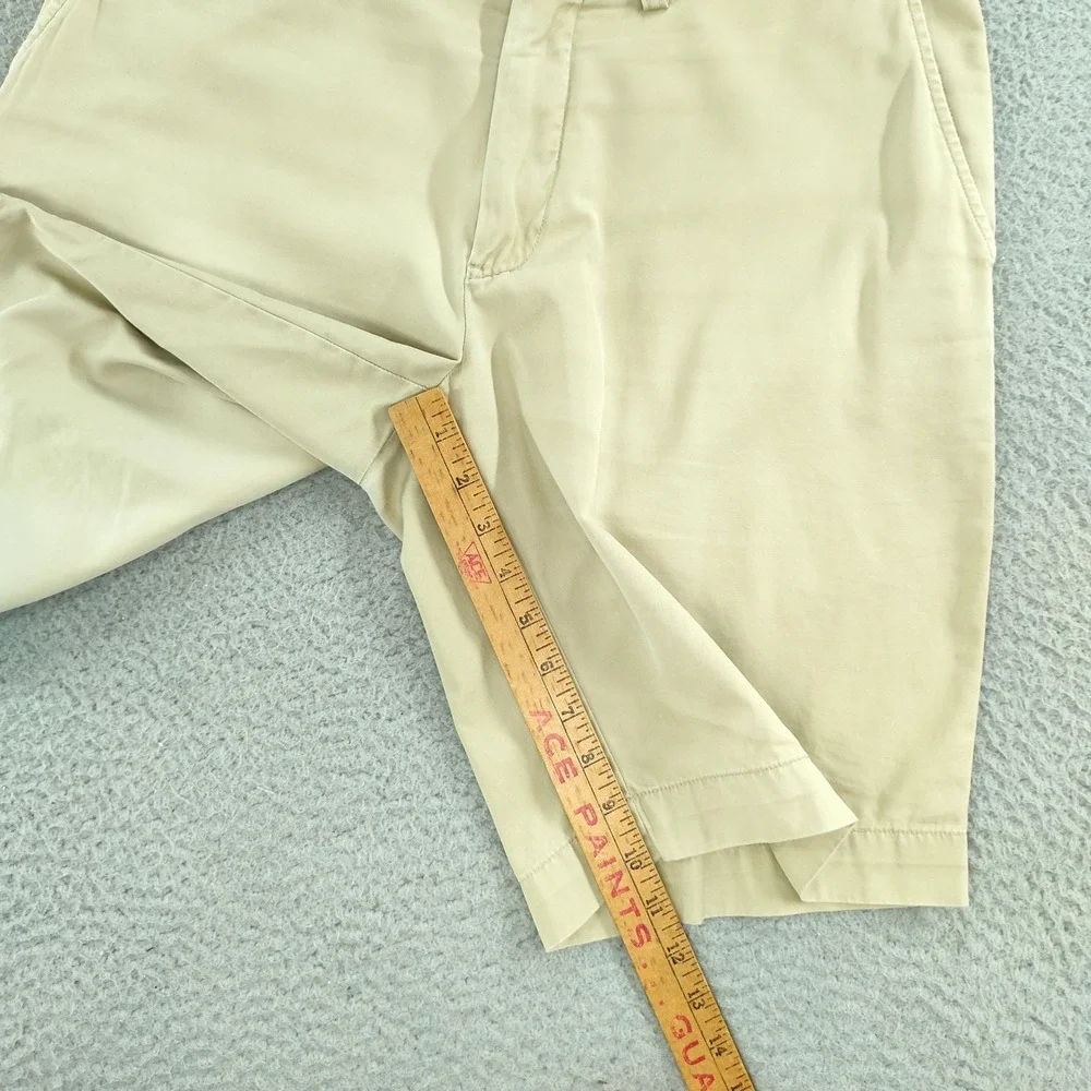 Polo Ralph Lauren Shorts Mens 34 Beige 9 Inch Classic Chino Cotton Casual